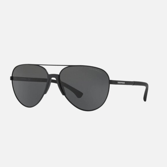 Emporio Armani Men's 61mm Sunglasses Matte Black/Grey